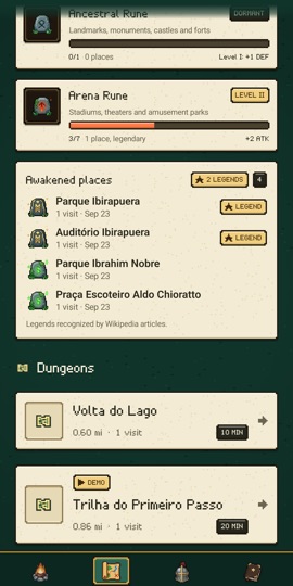 Wanderune: the Atlas, with runes and awakened places